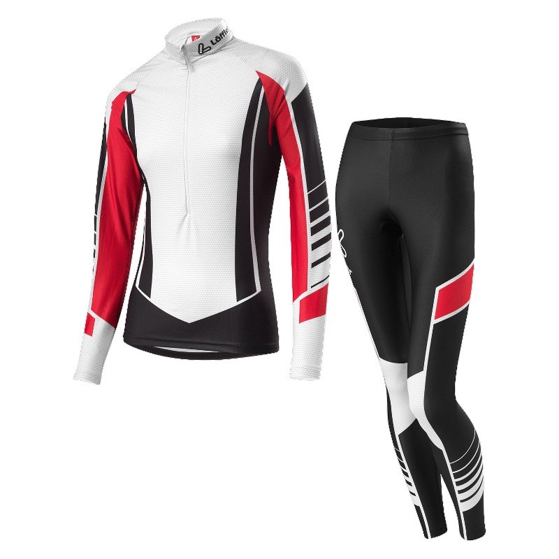 Löffler Damen Langlauf Rennanzug WorldCup 2016 schwarz-rot Löffler Damen Langlauf Rennanzug WorldCup 2016 schwarz-rot